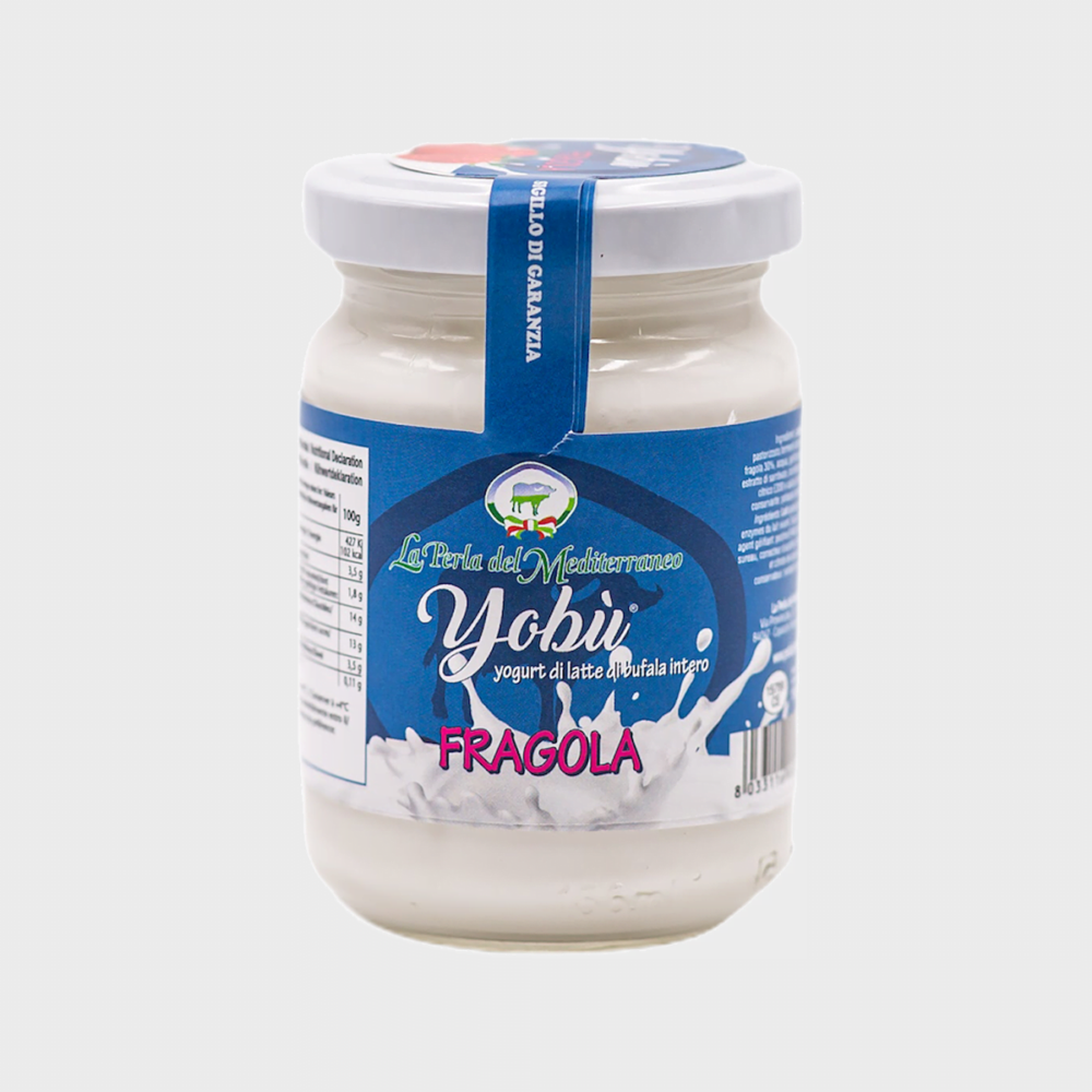 yogurt di bufala fragola 1 Yobù - Yogurt di latte di bufala - Gusti alla frutta