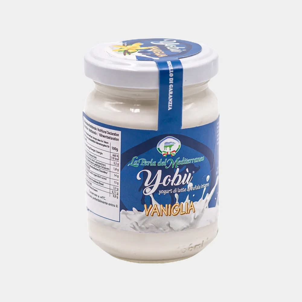 yogurt di bufala vaniglia 1 Yobù - Yogurt di latte di bufala - Gusti classici